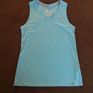 Blue Nike Dri-Fit Workout Tank